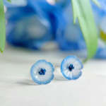 Frieren Blue-moon Weedw Agate Earrings